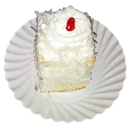 LUSKA 100% Biodegradable 5 inch Round White Paper Plates, for Parties and Family Events, Disposable Pack of 50 Plates