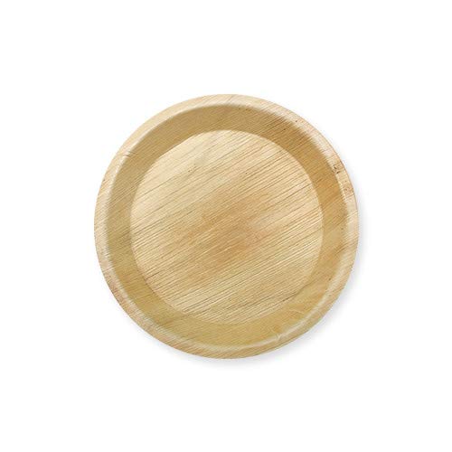 LUSKA 100% Biodegradable 12 inch Areca Plates, for Parties and Family Events, Disposable (Pack of 25)
