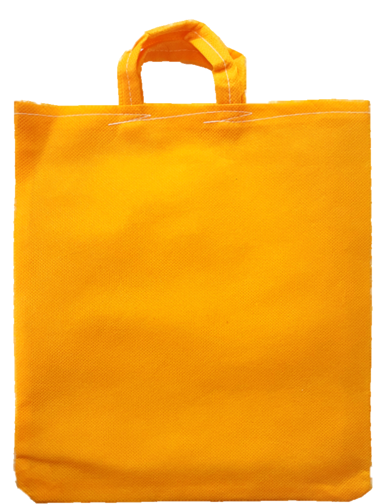 LUSKA Reusable Tote Grocery Shopping Bags (Pack of 5) | With Handles | Hold 5 kgs | 11 in x 13 in | Hand-made Recyclable Eco Friendly Jhola Bag, Shopping Bag For Grocery, Vegetable Bags For Market | Orange Color