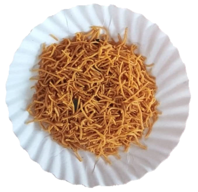 LUSKA Kanyakumari Crispy Delicious Omapodi Thin Sev Namkeen Snack | 250 grams | Traditional South Indian Sev| Besan Sev | Mora Sev | Bhujiya | Bhel Puri Sev | Zero Cholesterol