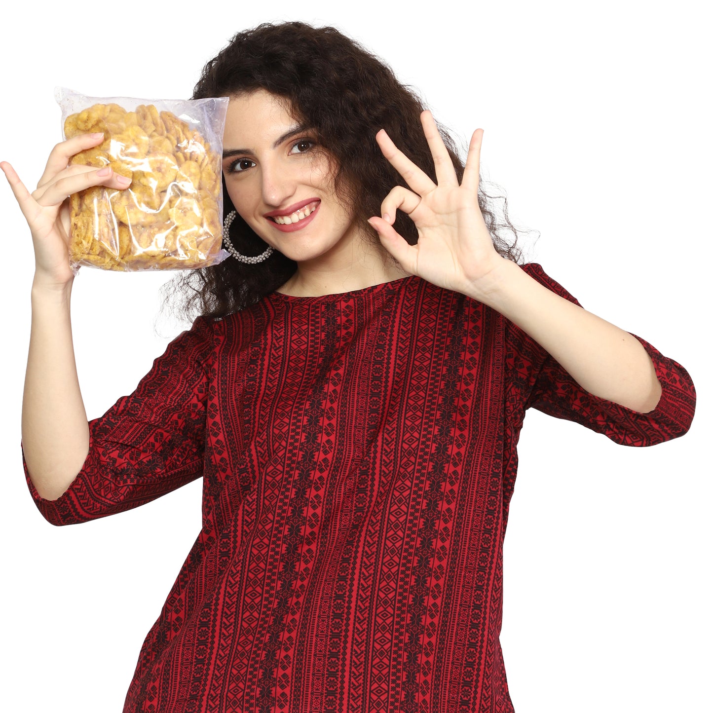 LUSKA Kanyakumari Banana Chips, 1 Kg, Authentic Nendran Plantain Chips (1000 grams, 1Kg) | Zero Cholesterol