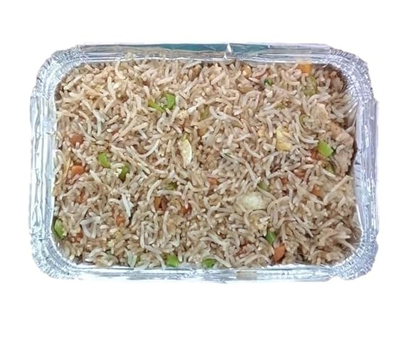 LUSKA Aluminium Silver Foil Container 750ml (Pack of 100) | Food Storage Disposable Containers with Lid for Kitchen, Party Events, Catering and Baking