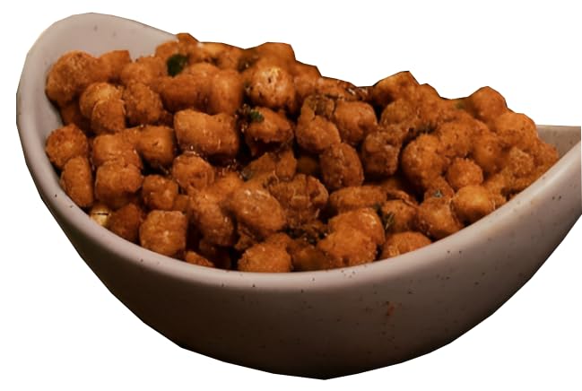 LUSKA Kanyakumari Spicy Hot Crunchy Masala Coated Roasted Peanuts | 250 grams | Traditional South Indian Masala Kadalai | Zero Cholesterol