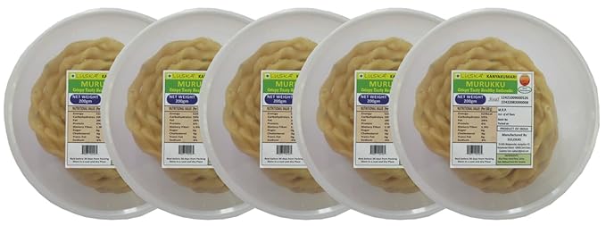 LUSKA Kanyakumari Kai Murukku Chakli Namkeen Snack | 1 kg (1000 grams) | Traditional South Indian Hand Twisted Murukku Snack | Very Crunchy Delicious | Zero Cholesterol