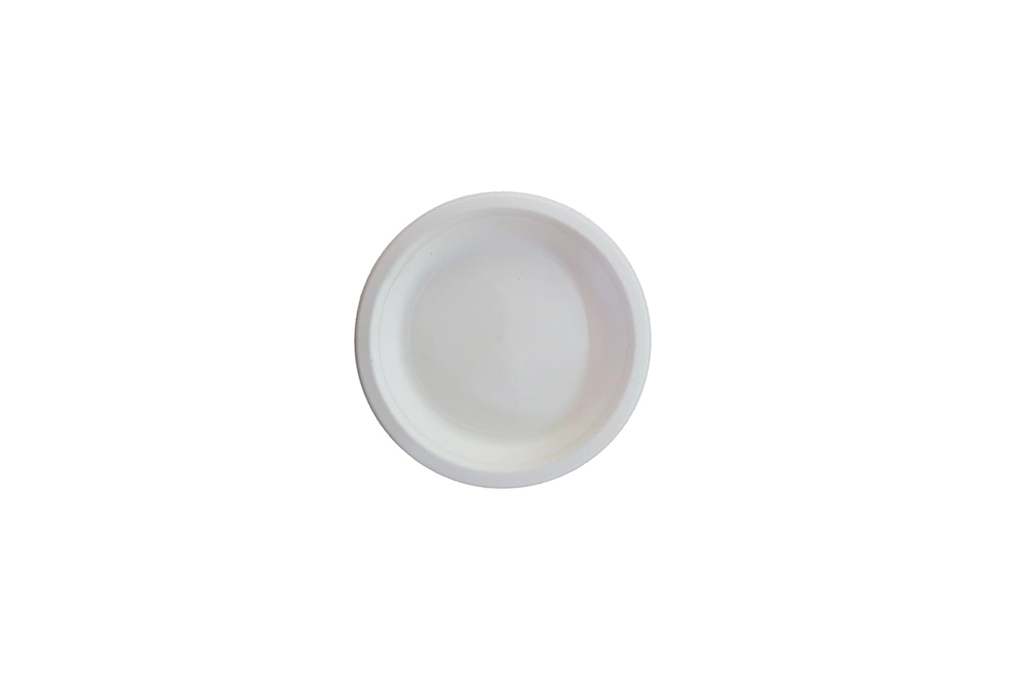 LUSKA Heavy-Duty Sugarcane Paper Plates 7 inch Round White (Pack of 25) | Disposable Dinner Plates | 100% Natural Biodegradable Eco-Friendly
