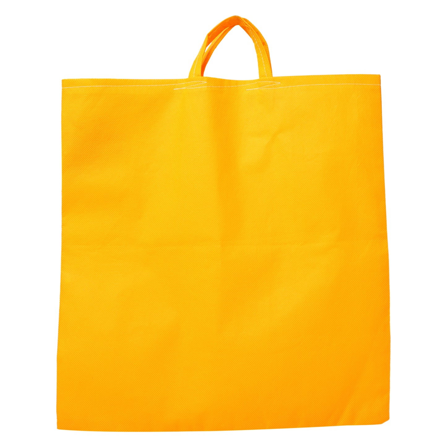 LUSKA Reusable Tote Grocery Shopping Bags (Pack of 5) | With Handles | Hold 7 kgs | 11 in x 13 in | Hand-made Recyclable Eco Friendly Jhola Bag, Shopping Bag For Grocery, Vegetable Bags For Market | Orange Color