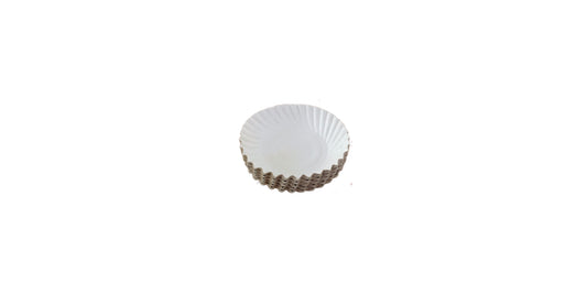 LUSKA 100% Biodegradable 5 inch Round White Paper Plates, for Parties and Family Events, Disposable Pack of 50 Plates