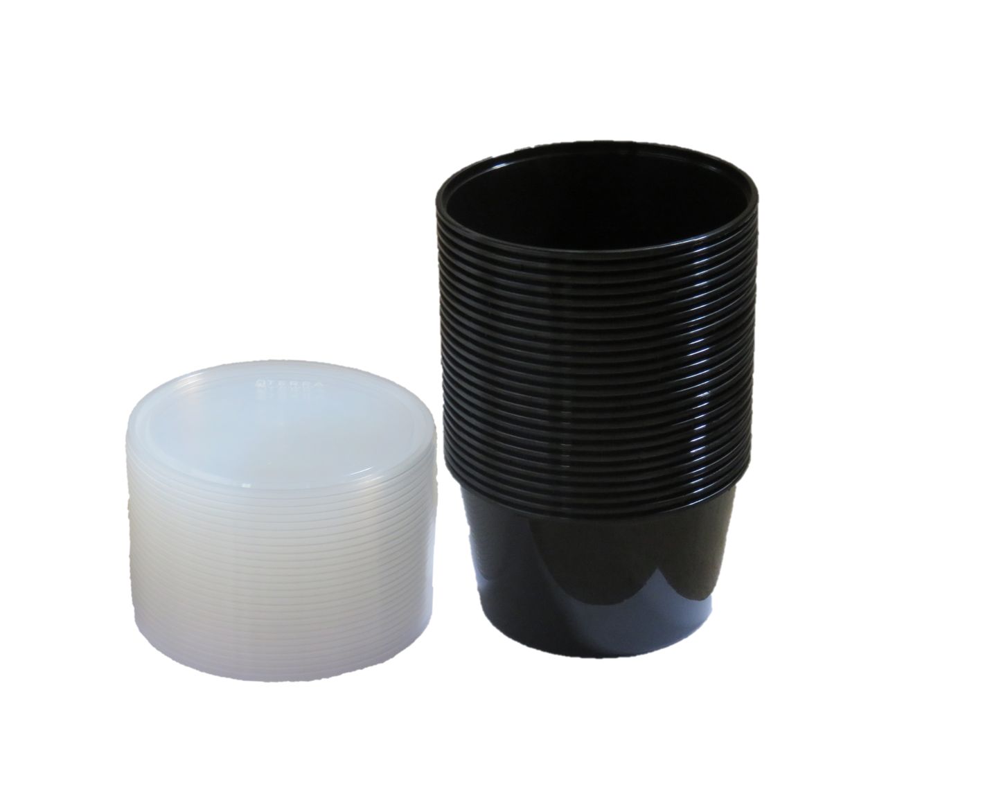 LUSKA Round Reusable Plastic Containers with Lid, 1000ml (Pack of 25) for Food Storage, Food Delivery, Kitchen and Household use | Microwave Safe, Fridge & Freezer Safe