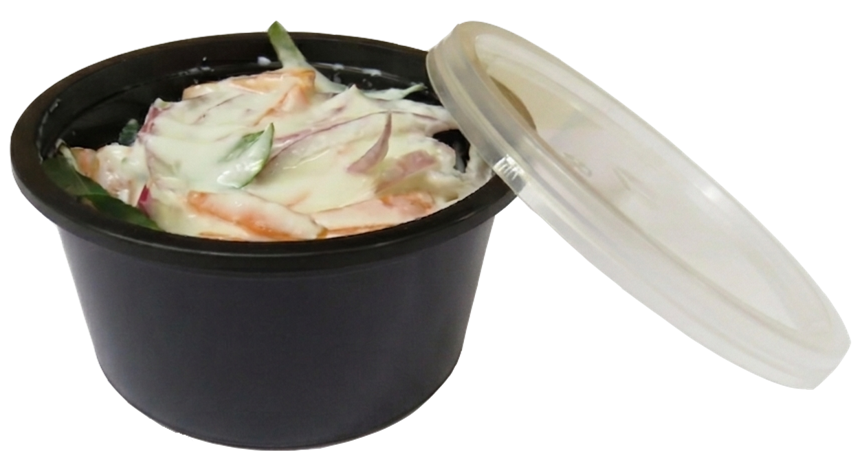 LUSKA Round Reusable Plastic Containers with Lid, 120ml (Pack of 25) for Food Storage, Food Delivery, Kitchen and Houshold use | Microwave Safe, Microwave Safe, Fridge & Freezer Safe