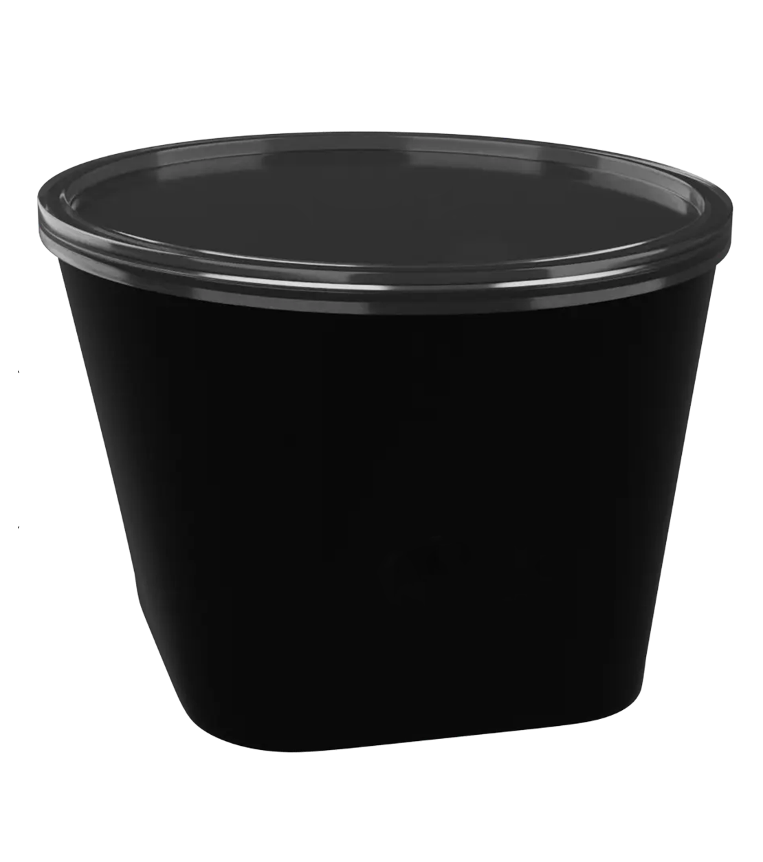 LUSKA Round Food Delivery Containers with Lid, 500ml (Pack of 25) | Reusable Plastic Containers for Food Delivery, Food Storage, Kitchen and Household use | Microwave Safe, Fridge & Freezer Safe