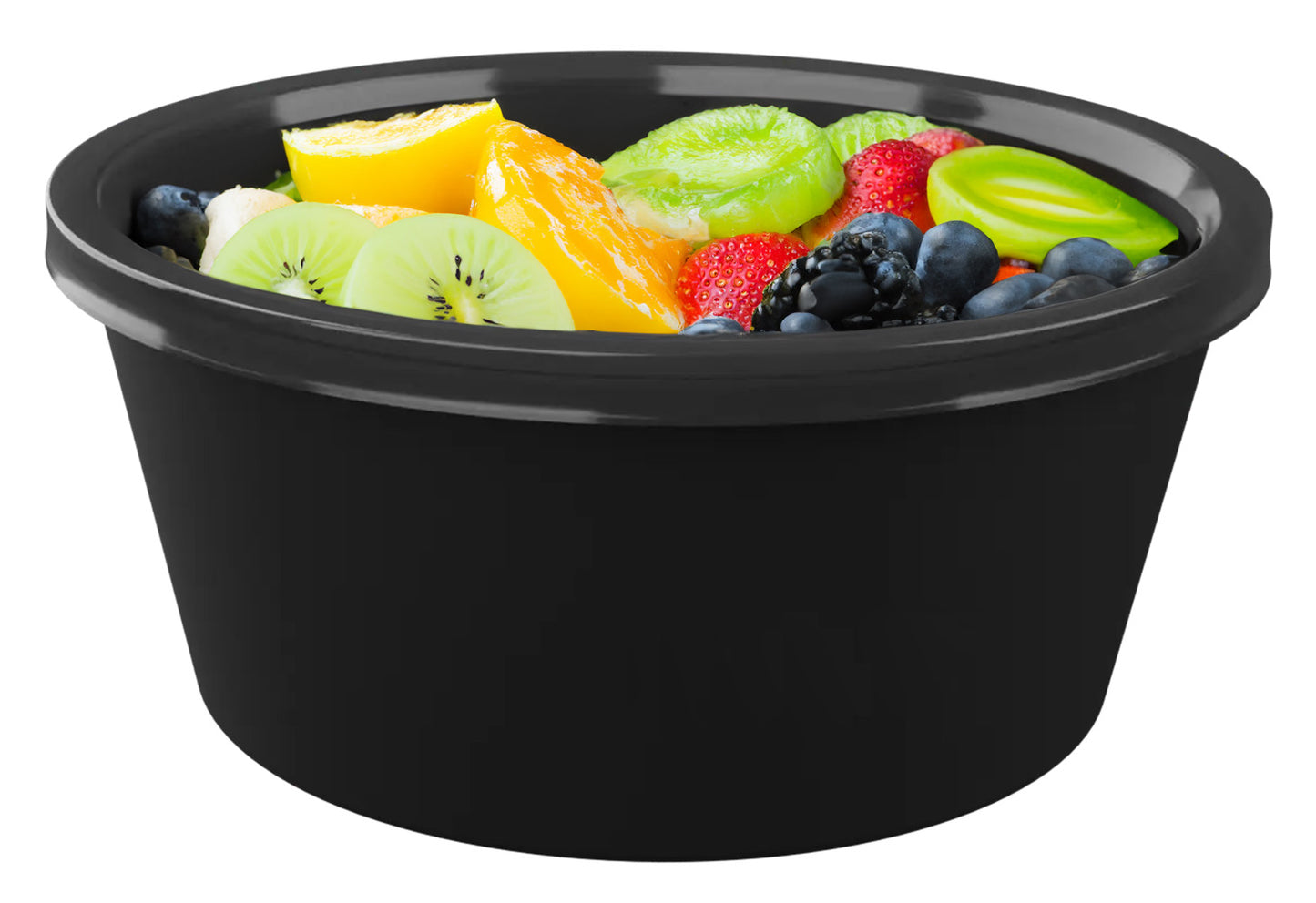 LUSKA Round Food Delivery Containers with Lid, 750ml (Pack of 25) | Reusable Plastic Containers for Food Delivery, Food Storage, Kitchen and Household use | Microwave Safe, Fridge & Freezer Safe