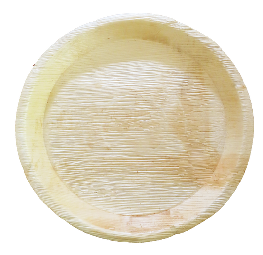 LUSKA 100% Biodegradable 12 inch Areca Plates, for Parties and Family Events, Disposable (Pack of 25)