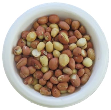 LUSKA Kanyakumari Crunchy Hand Roasted Peanuts | 400 grams | Traditional South Indian Peanuts Kadalai | Unsalted | 100% Natural | Zero Cholesterol